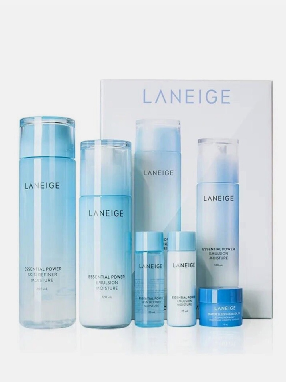 NIB: Korean Skincare Laneige Moisture Basic Duo 5 Piece Set